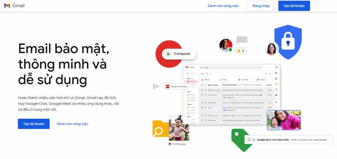 Những công dụng của Gmail